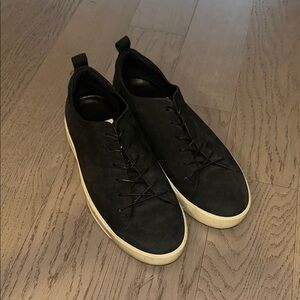 Ecco Black Men's Sneakers with White Sole